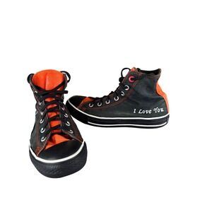 Converse CTAS Product Red Hi Black Orange Stitch 2006 Y2K Mens 5.5 Womens 7.5
